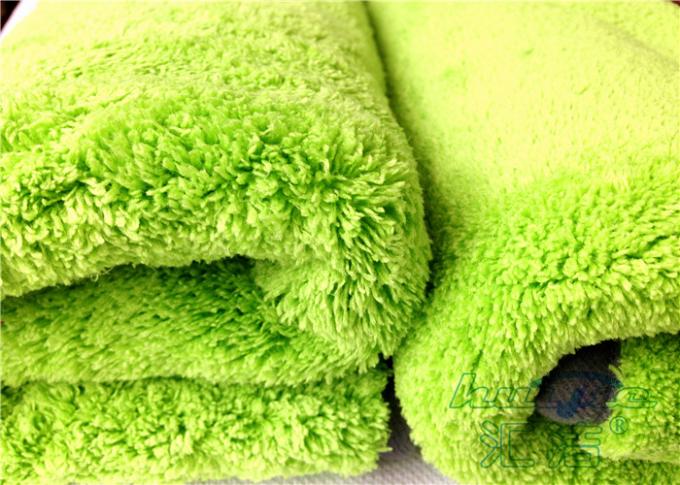 Microfiber Car Care Cloth Super For Windows Glass , Plush Buffering Towel