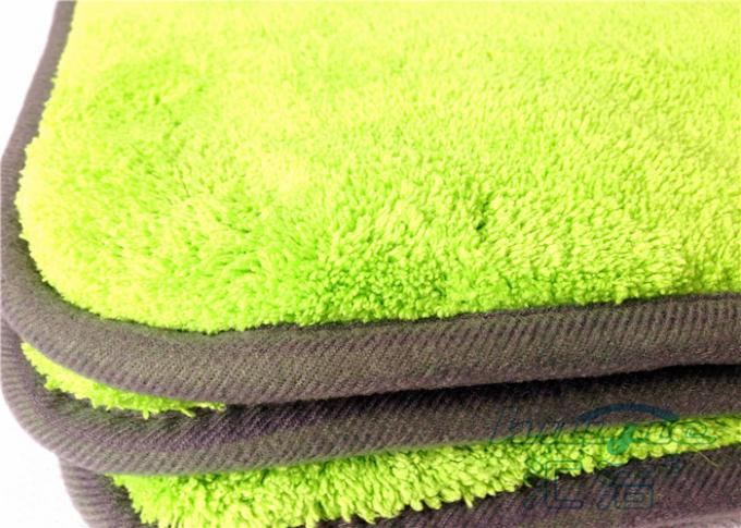 Microfiber Car Care Cloth Super For Windows Glass , Plush Buffering Towel