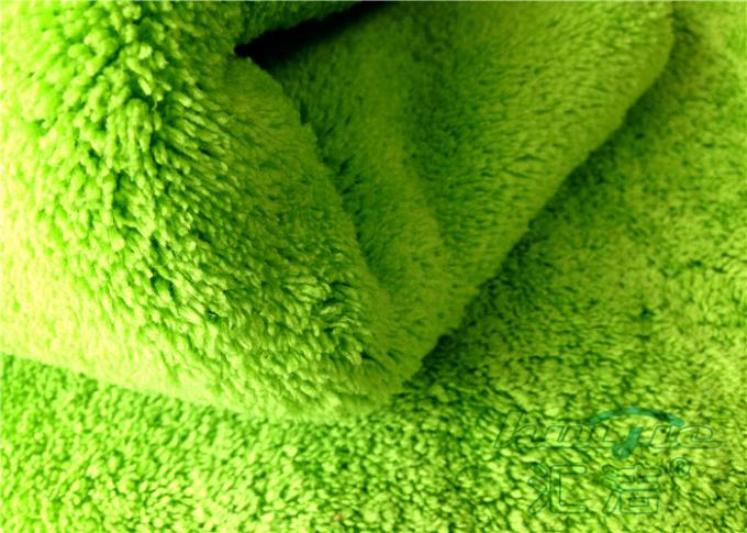 Microfiber Car Care Cloth Super For Windows Glass , Plush Buffering Towel