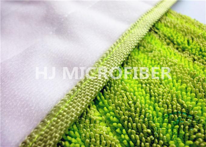 Non Abrasive Microfiber Wet Mop Pads Super Absorbent , Microfiber Mop Refill