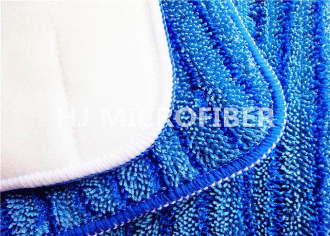 Professional Microfiber Flat Microfiber Mop Head Pad With Pp Strips 5” x 24”
