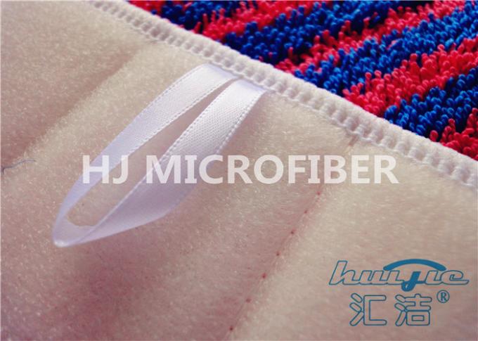 Yarn Dyed Microfiber Wet Mop Pads For Cleaning 5” x 18” , Dust Mop Covers