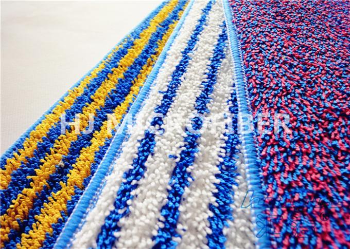 Purple Reusable Microfiber Cleaning Cloth Yarn Dyed , Wet Floor Mops