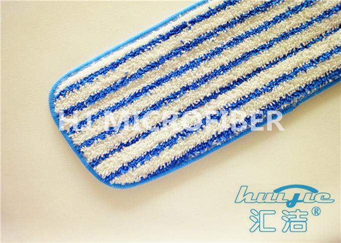 Purple Reusable Microfiber Cleaning Cloth Yarn Dyed , Wet Floor Mops