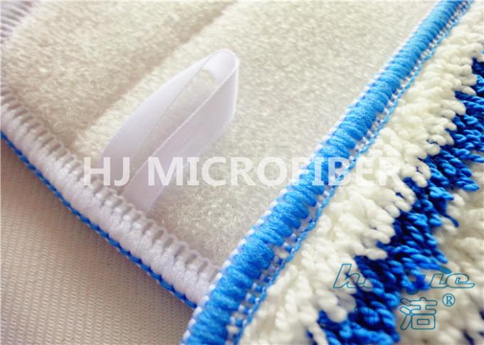 Purple Reusable Microfiber Cleaning Cloth Yarn Dyed , Wet Floor Mops