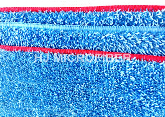 Blue Floor 18 Inch Microfiber Mop Pads / Dust Pads 80% Polyester For Home