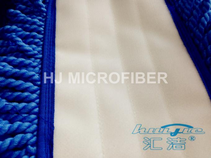 Commercial Microfiber Floor Mop / Microfiber Dust Dry Mop Pad Light Blue