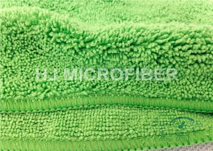 OEM Plush Reusable Microfiber Cloth For Cleaning Dual Pile , 45 x 45cm