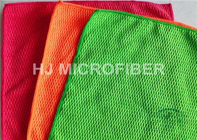 Jacquard Pattern Microfiber Pearl Cloth For Kitchen / Eco Friendly Cleaning Cloths