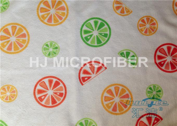 Streak Free Printed Microfiber Cloth Absorbent 40 x 60cm , Car Microfiber Cloth