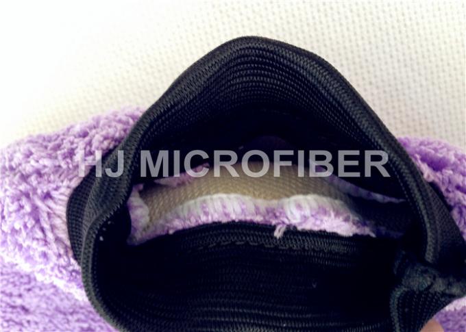 Purple Microfiber Chenille Wash Mitt Glove / Car Washing Products 8” x 9”
