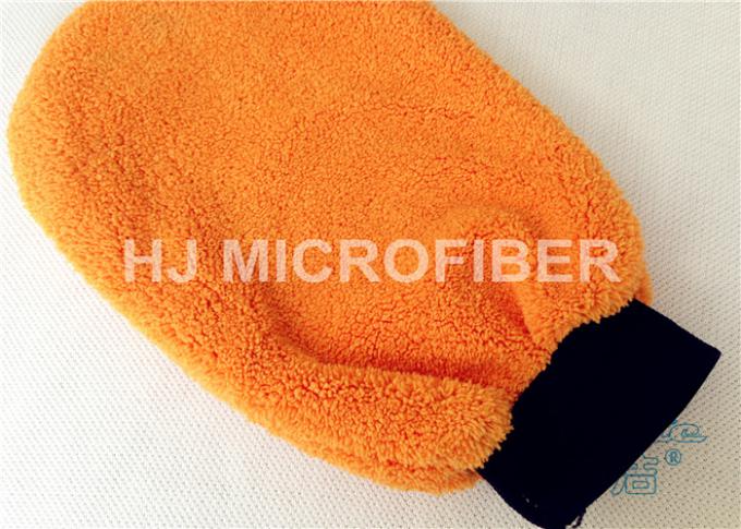 High Absorbent Wrap Around Microfiber Wash Mitt Glove For Car Household Cleaning