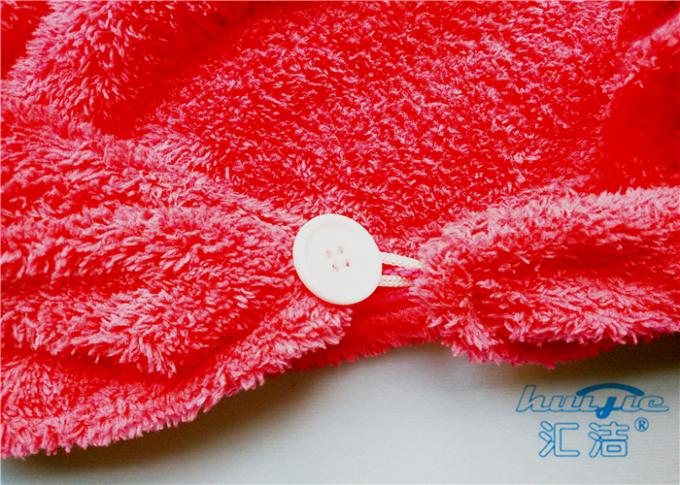 Double-Faced Coral Fleece Microfiber Hair Turban Hair-Drying , Hair Salon Towel