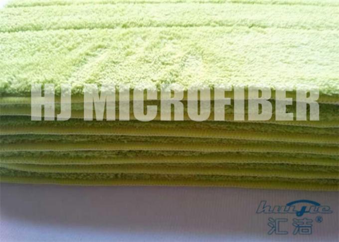 Green Microfiber Floor Mop For Cleaning Floor / Microfiber Dust Mop Pad 20x38cm