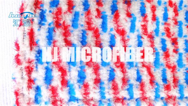 Hardwood Floors Dry Mop Heads , Dyed Yarn Jacquard Microfiber Mop Head Replacement