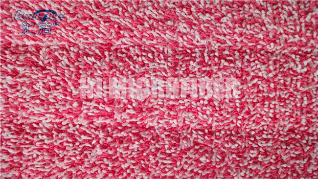 Red Dyed Yarn Twist Eco Friendly Microfiber Wet Mop Pads For Home Cleaning
