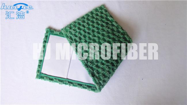 Microfiber Wet Mop Pads jacquard weave reusable mop replacement pads with pocket