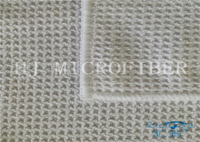 Microfiber Merbau Walf Checks Shaped Towel Fabric Used In Beach Towel Or Pajamas
