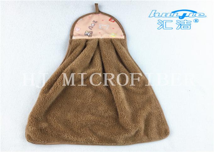 Colorful Home Essential Microfiber Cartoon Hand Towel Coral Fleece Cloth for Kitchen Bathroom