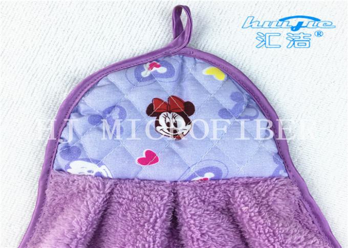 Colorful Home Essential Microfiber Cartoon Hand Towel Coral Fleece Cloth for Kitchen Bathroom