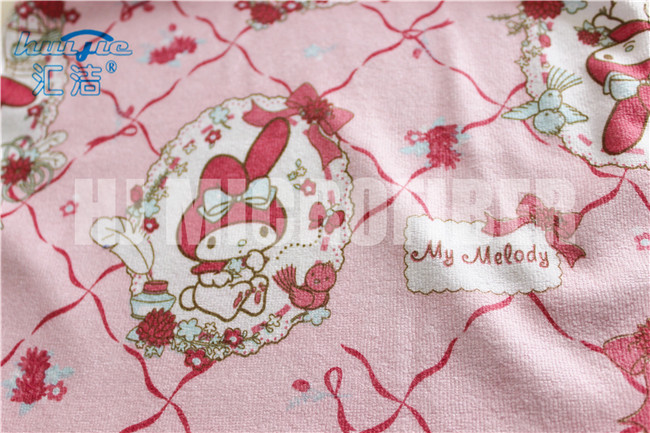 High water absorption 330gsm 40*40cm printed microfiber cleaning towel