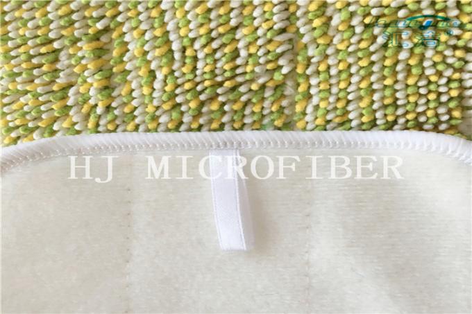 Yarn Dyed Microfiber Small Chenille Microfiber Wet Mop Pads For Home Cleaning