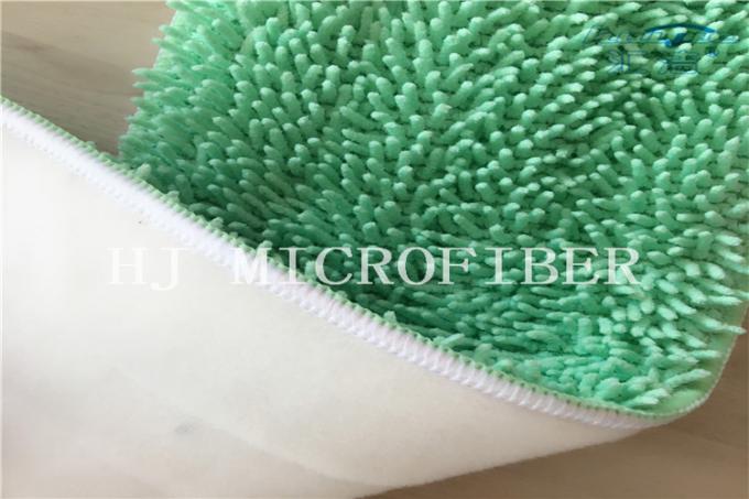 Green Color Microfiber Small Chenille Fabric Mop Heads Mop Replacement Pads