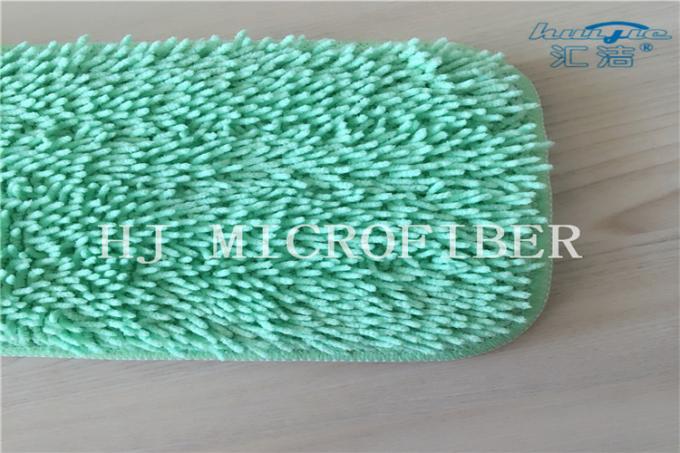 Green Color Microfiber Small Chenille Fabric Mop Heads Mop Replacement Pads