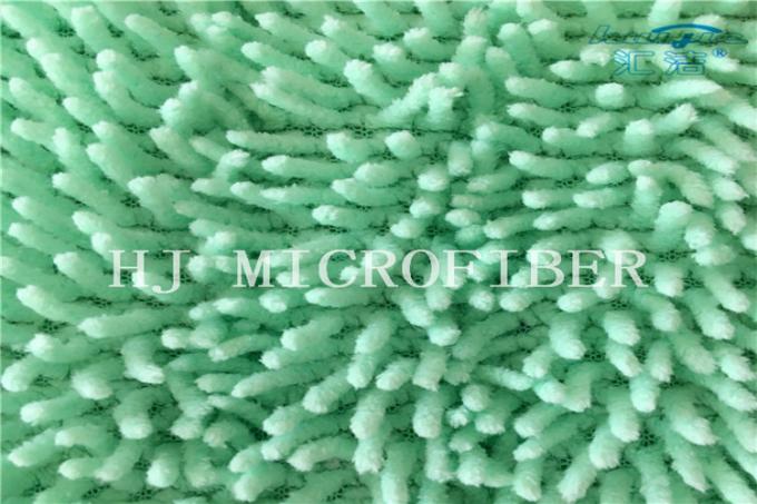 Green Color Microfiber Small Chenille Fabric Mop Heads Mop Replacement Pads