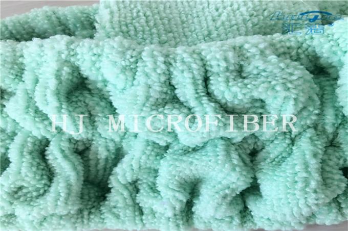 Green Color Microfiber Towel Fabric Chasp Hair Band For Bath Or Washing Face Using