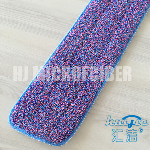 Purple Mixed Blue Color Dyed Yarn Mops For Home Cleaning 80% Polyester 20% Polyamide Twist Pile Fabric