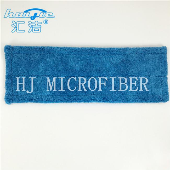 Blue Color Microfiber Coral Fleece Pocket Shaped Wet Pads Multifunctional Mops