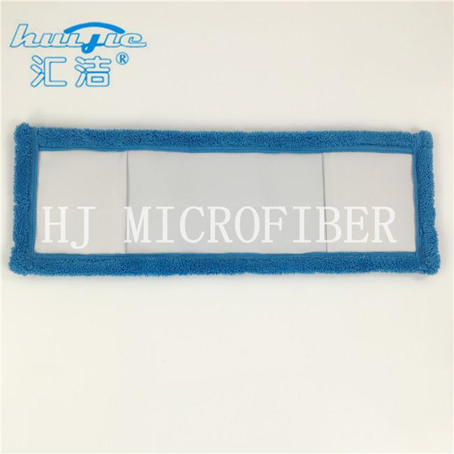 Blue Color Microfiber Coral Fleece Pocket Shaped Wet Pads Multifunctional Mops