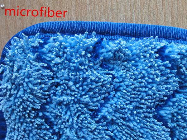 13*51cm Blue wave stripe twisted microfiber floor dust mop pad , dust mop heads