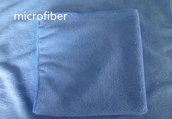 Microfiber 260gsm Green Colorful 150cm Width Terry fabric Car Glass Cleaning Cloth