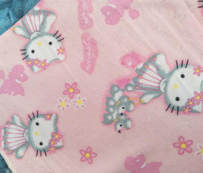 30*60cm 350gsm Carton Cute Colorful Terry Fabric Stitching Microfiber Kitchen Towels