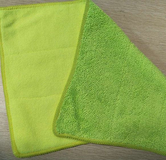 Green Twisted Recombination Terry Fabric Microfiber Dust Mop 25*35cm 480gsm