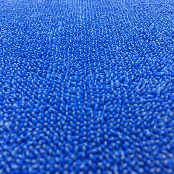 Microfiber Twist Pile Fabric 450gsm Blue Mop Fabric Cleaning Fabric