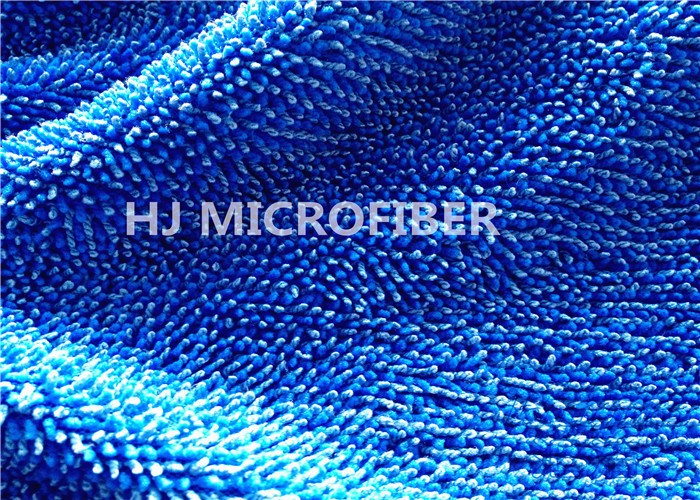 Blue Microfiber Fabric By The Yard For Mop / Microfiber Towels , Super