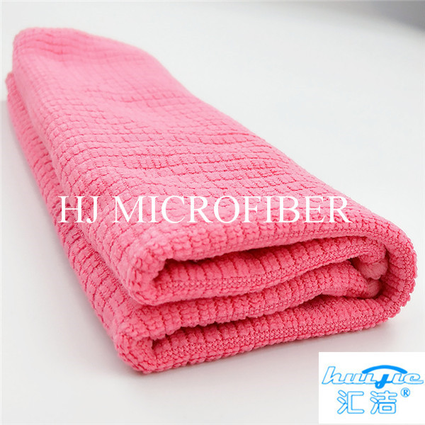 Home Used Cleaning Towel Microfiber Terry Towel Green Color Washing Tool For Kitchen