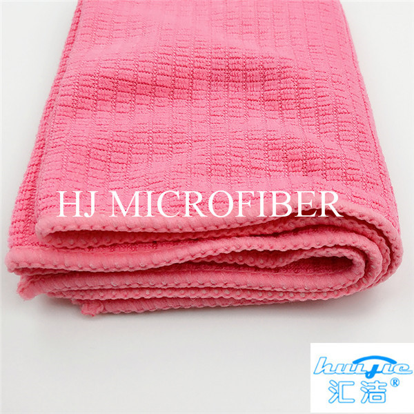 Home Used Cleaning Towel Microfiber Terry Towel Green Color Washing Tool For Kitchen