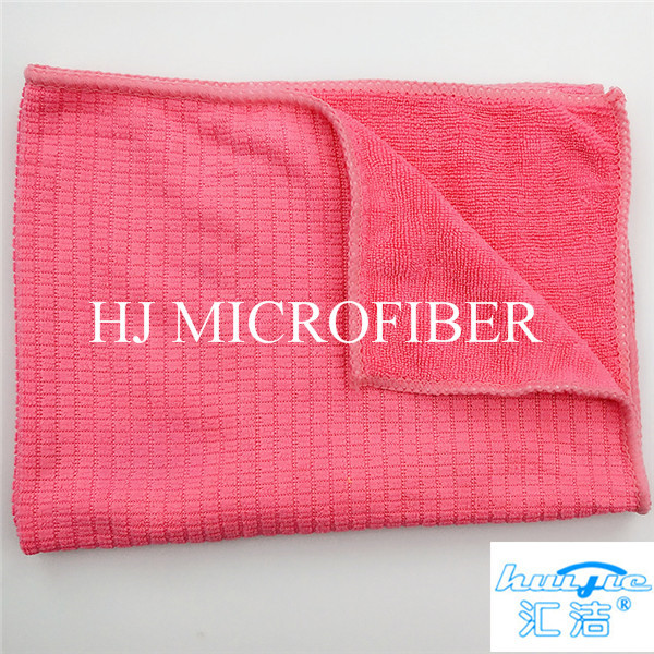 Home Used Cleaning Towel Microfiber Terry Towel Green Color Washing Tool For Kitchen
