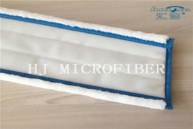 White Color Microfiber Machine Knitted Fabric Mop Heads Mop Replacement Pads For Home Cleaning