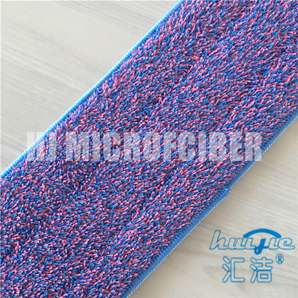 Purple Mixed Blue Color Dyed Yarn Mops For Home Cleaning 80% Polyester 20% Polyamide Twist Pile Fabric
