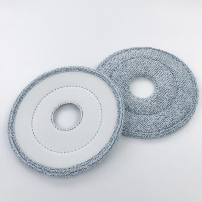 23cm Round Microfiber Wet Mop Head For Steam Broom 0