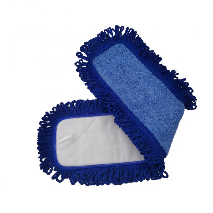 13x62cm Dusting Tassels Blue Microfiber Wet Mop Pad For Cleaning Household 0