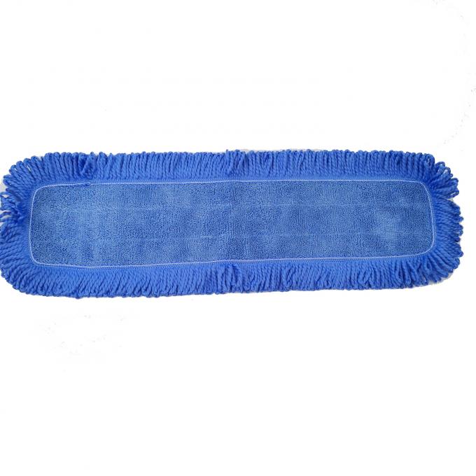 13x62cm Dusting Tassels Blue Microfiber Wet Mop Pad For Cleaning Household 1
