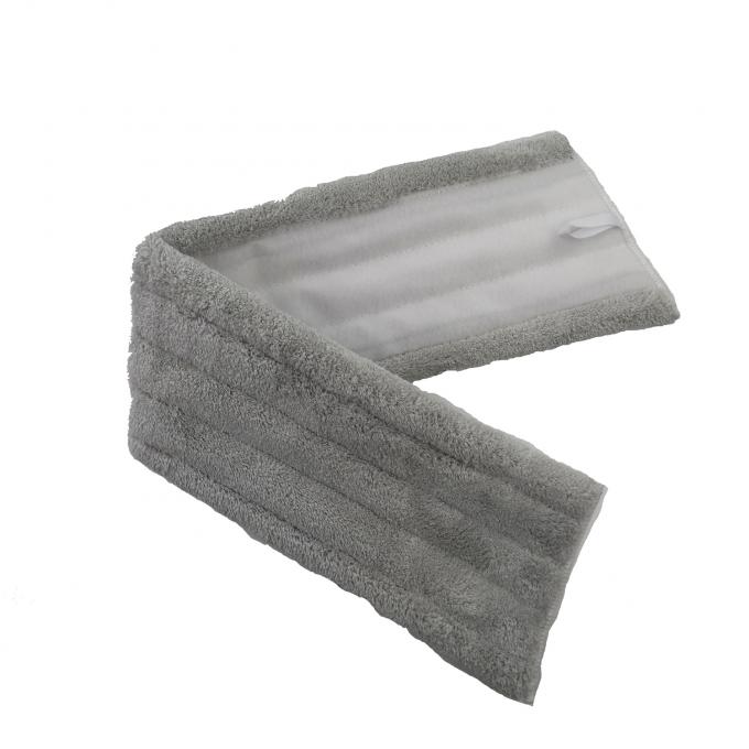 450gsm Coral Fleece Fabric Trapezoid 10cm Velcro Tape Grey Flat Dust Mop Household 0