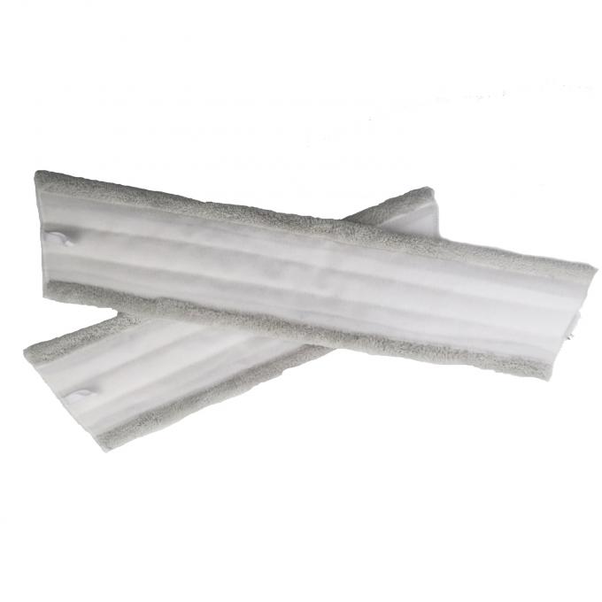 450gsm Coral Fleece Fabric Trapezoid 10cm Velcro Tape Grey Flat Dust Mop Household 1