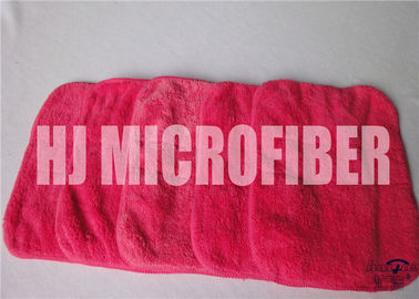 Red Rose Cleaning Microfiber Cloths With 88% High Water - Absorption Rate 26X36cm